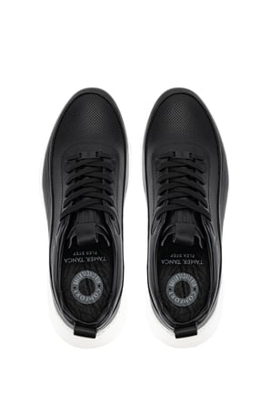 Tamer Tanca Erkek Hakiki Deri Siyah Sneakers & Spor Ayakkabı 298 3491-2591 ERK AYK Y26 SIYAH ATLAS BSK