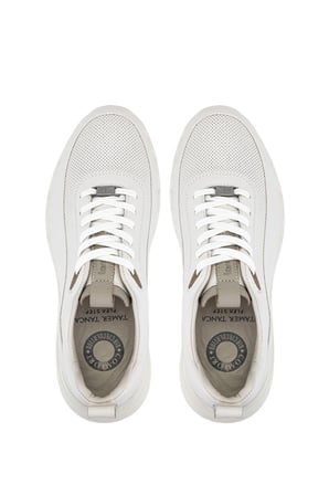 Tamer Tanca Erkek Hakiki Deri Beyaz Sneakers & Spor Ayakkabı 298 3491-2591 ERK AYK Y26 KRK BEYAZ HVN BSK