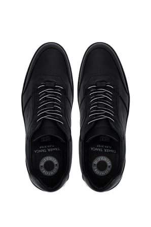 Tamer Tanca Erkek Hakiki Deri siyah Sneakers & Spor Ayakkabı 298 2768-2062 ERK AYK Y26 SIYAH MARSEL