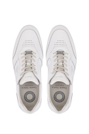 Tamer Tanca Erkek Hakiki Deri Kırık Beyaz Sneakers & Spor Ayakkabı 298 2768-2062 ERK AYK Y26 KRK BEYAZ HAVANA