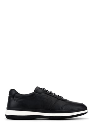 Tamer Tanca Erkek Hakiki Deri siyah Sneakers & Spor Ayakkabı 298 2768-2062 ERK AYK Y26 SIYAH MARSEL