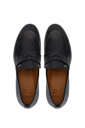 Rossi Erkek Hakiki Deri Siyah Loafer Ayakkabı 668 264K ERK AYK SK25-26 NERO