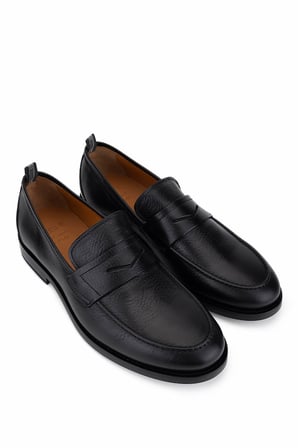 Rossi Erkek Hakiki Deri Siyah Loafer Ayakkabı 668 1457 ERK AYK SK25-26 NERO
