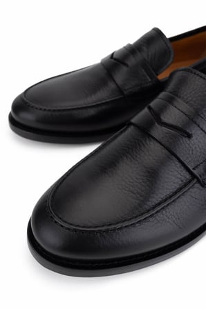 Rossi Erkek Hakiki Deri Siyah Loafer Ayakkabı 668 1457 ERK AYK SK25-26 NERO