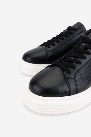 Valmenti Erkek Hakiki Deri Siyah Sneakers & Spor Ayakkabı 04 1108 ERK AYK Y26 SIYAH FLTR/DR