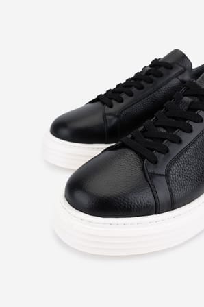 Valmenti Erkek Hakiki Deri Siyah Sneakers & Spor Ayakkabı 04 1108 ERK AYK Y26 SIYAH FLTR/DR