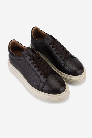 Valmenti Erkek Hakiki Deri Kahverengi Sneakers & Spor Ayakkabı 04 1108 ERK AYK Y26 KAHVE FLTR/DR