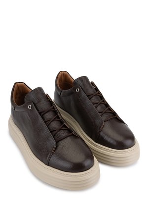 Tamer Tanca Erkek Hakiki Deri Kahverengi Sneakers & Spor Ayakkabı 04 1144 ERK AYK Y26 KAHVE FLTR