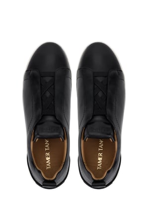 Tamer Tanca Erkek Hakiki Deri Siyah Sneakers & Spor Ayakkabı 1093 2805 ERK AYK Y26 SIYAH