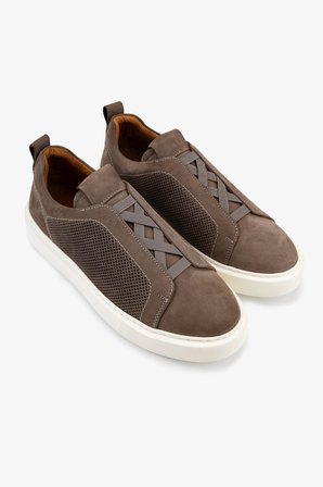 Valmenti Erkek Hakiki Deri Vizon Nubuk Sneakers & Spor Ayakkabı 1093 1302 ERK AYK Y26 VIZON NBK