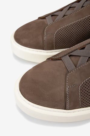 Valmenti Erkek Hakiki Deri Vizon Nubuk Sneakers & Spor Ayakkabı 1093 1302 ERK AYK Y26 VIZON NBK