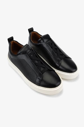 Valmenti Erkek Hakiki Deri Siyah Sneakers & Spor Ayakkabı 1093 1302 ERK AYK Y26 SIYAH DR