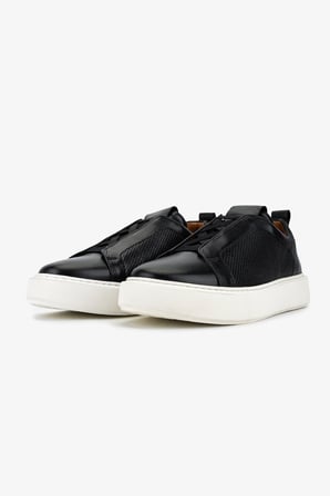 Valmenti Erkek Hakiki Deri Siyah Sneakers & Spor Ayakkabı 1093 1302 ERK AYK Y26 SIYAH DR