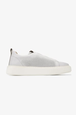 Valmenti Erkek Hakiki Deri Kırık Beyaz Sneakers & Spor Ayakkabı 1093 1302 ERK AYK Y26 OFF WHITE