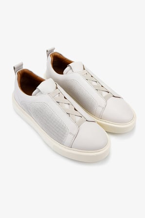 Valmenti Erkek Hakiki Deri Kırık Beyaz Sneakers & Spor Ayakkabı 1093 1302 ERK AYK Y26 OFF WHITE