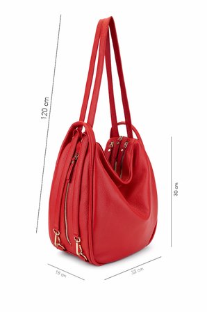 Bruno Rossi Bag Kadın Hakiki Deri Kırmızı Sırt & Omuz Çantası 1048 MLX14G BN CNT SK25-26 ROSSO