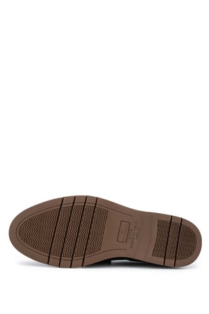 Tamer Tanca Erkek Hakiki Deri Kahverengi Loafer Ayakkabı 1171 295-01 ERK AYK Y26 TAUPE/SIGARO