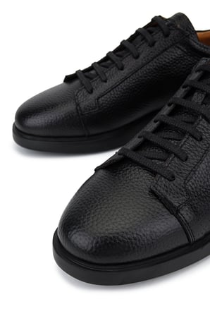 Tamer Tanca Erkek Hakiki Deri Siyah Sneakers & Spor Ayakkabı 1170 ÇST-1 ERK AYK Y26 SIYAH