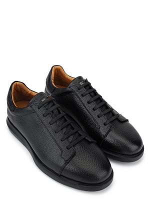 Tamer Tanca Erkek Hakiki Deri Siyah Sneakers & Spor Ayakkabı 1170 ÇST-1 ERK AYK Y26 SIYAH