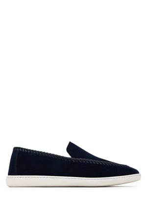Giampiero Nicola Erkek Hakiki Deri Mavi Loafer Ayakkabı 664 47007B ERK AYK Y26 BLU