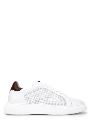 Mario Valentino Erkek Hakiki Deri Beyaz Sneakers & Spor Ayakkabı 1040 92S3913 ERK AYK Y26 BIANCO/MARRONE