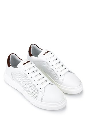 Mario Valentino Erkek Hakiki Deri Beyaz Sneakers & Spor Ayakkabı 1040 92S3913 ERK AYK Y26 BIANCO/MARRONE