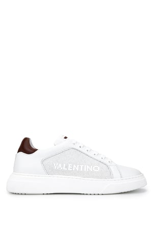 Mario Valentino Erkek Hakiki Deri Beyaz Sneakers & Spor Ayakkabı 1040 92S3913 ERK AYK Y26 BIANCO/MARRONE