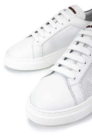 Mario Valentino Erkek Hakiki Deri Beyaz Sneakers & Spor Ayakkabı 1040 92S3913 ERK AYK Y26 BIANCO/MARRONE