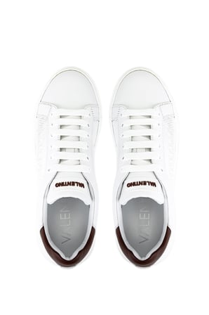 Mario Valentino Erkek Hakiki Deri Beyaz Sneakers & Spor Ayakkabı 1040 92S3913 ERK AYK Y26 BIANCO/MARRONE