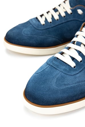Franceschetti Erkek Hakiki Deri Mavi Casual Ayakkabı 981 0662004 ERK AYK Y26 INDIGO/CUOIO