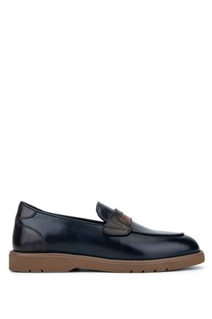 Tamer Tanca Erkek Hakiki Deri Lacivert Loafer Ayakkabı 1171 295-01 ERK AYK Y26 LACI/KHV/TABA DR