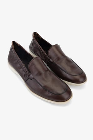 Valmenti Erkek Hakiki Deri Kahverengi Loafer Ayakkabı 99 A9153 ERK AYK Y26 KAHVE