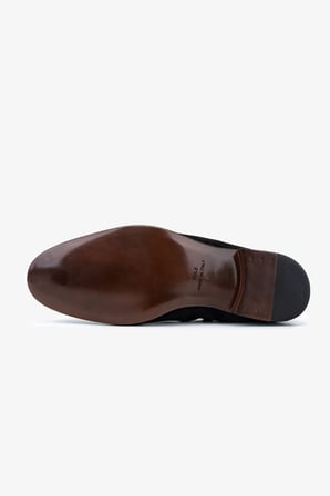 Valmenti Erkek Hakiki Deri Siyah Süet Loafer Ayakkabı 99 A8150 ERK AYK Y26 SIYAH SUET