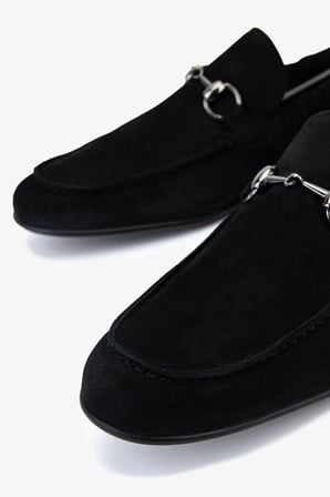 Valmenti Erkek Hakiki Deri Siyah Süet Loafer Ayakkabı 99 A8150 ERK AYK Y26 SIYAH SUET