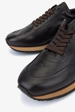 Valmenti Erkek Hakiki Deri Kahverengi Sneakers & Spor Ayakkabı 99 C3924 ERK AYK Y26 KAHVE DR