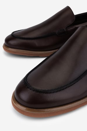 Valmenti Erkek Hakiki Deri Kahverengi Loafer Ayakkabı 99 A9314 ERK AYK Y26 KAHVE
