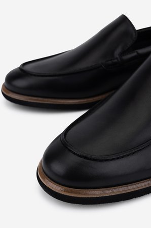 Valmenti Erkek Hakiki Deri Siyah Loafer Ayakkabı 99 A9314 ERK AYK Y26 SIYAH