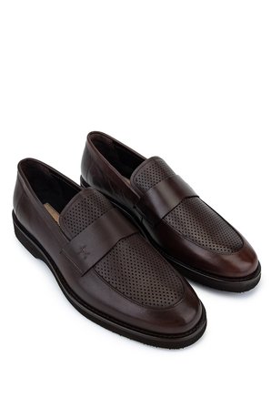 Tamer Tanca Erkek Hakiki Deri Kahverengi Loafer Ayakkabı 1008 3624 ERK AYK Y26 KAHVE DR