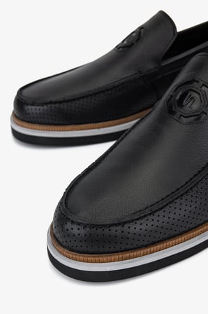 Valmenti Erkek Hakiki Deri Siyah Loafer Ayakkabı 1008 VAL-3625 ERK AYK Y26 SIYAH DR