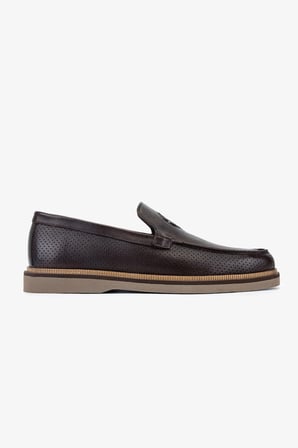 Valmenti Erkek Hakiki Deri Kahverengi Loafer Ayakkabı 1008 VAL-3625 ERK AYK Y26 KAHVE ALK