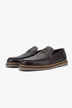 Valmenti Erkek Hakiki Deri Kahverengi Loafer Ayakkabı 1008 VAL-3625 ERK AYK Y26 KAHVE ALK