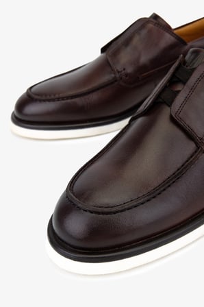 Valmenti Erkek Hakiki Deri Kahverengi Casual Ayakkabı 383 6807 ERK AYK Y26 KAHVE DR