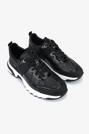 Valmenti Erkek Hakiki Deri Siyah Sneakers & Spor Ayakkabı 1093 VAL-1400 ERK AYK Y26 SIYAH PRST