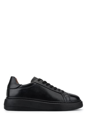 Tamer Tanca Erkek Hakiki Deri Siyah Sneakers & Spor Ayakkabı 1145 2029 ERK AYK Y26 SIYAH
