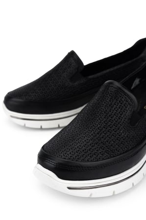 Tamer Tanca Hakiki Deri Kadın Siyah Sneakers & Spor Ayakkabı 298 3200 BN AYK Y26 SYH/SYH BSK