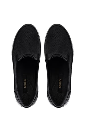 Tamer Tanca Hakiki Deri Kadın Siyah Sneakers & Spor Ayakkabı 298 3200 BN AYK Y26 SYH/SYH BSK
