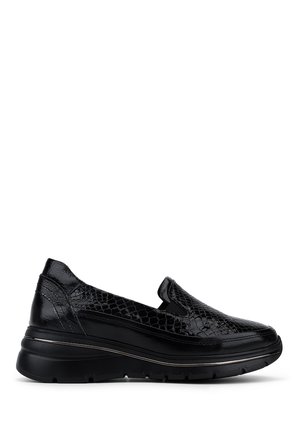 Tamer Tanca Hakiki Deri Kadın Siyah Sneakers & Spor Ayakkabı 298 3200 BN AYK Y26 SYH/SYH KROKO