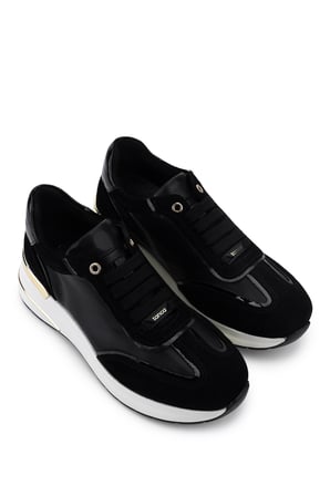 Tamer Tanca Kadın Hakiki Deri Siyah Süet Sneakers & Spor Ayakkabı 298 7095 BN AYK Y26 SIYAH SUET
