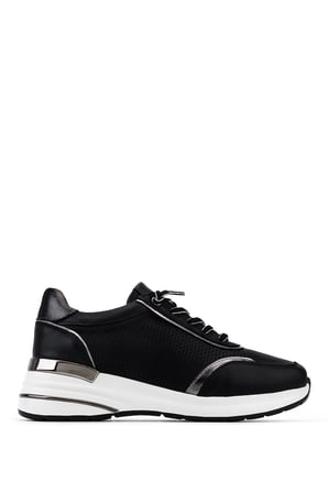 Tamer Tanca Kadın Hakiki Deri Siyah/Antrasit Sneakers & Spor Ayakkabı 298 7100 BN AYK Y26 SIYAH/ANTRASIT
