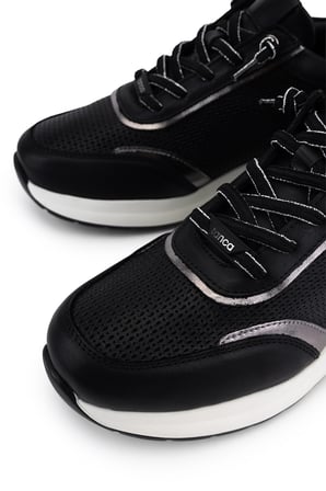 Tamer Tanca Kadın Hakiki Deri Siyah/Antrasit Sneakers & Spor Ayakkabı 298 7100 BN AYK Y26 SIYAH/ANTRASIT